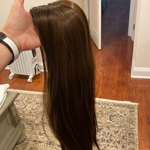 Beautiful Human Hair Brown Hair Topper